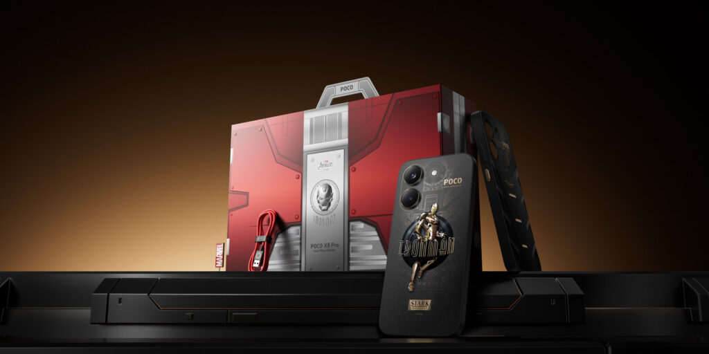 The-Poco-X8-Pro-Iron-Man-Edition-comes-in-a-bespoke-box-with-branded-goodies2-1024x512 Poco X8 Pro Max ببطارية ضخمة 8500mAh وأداء قوي